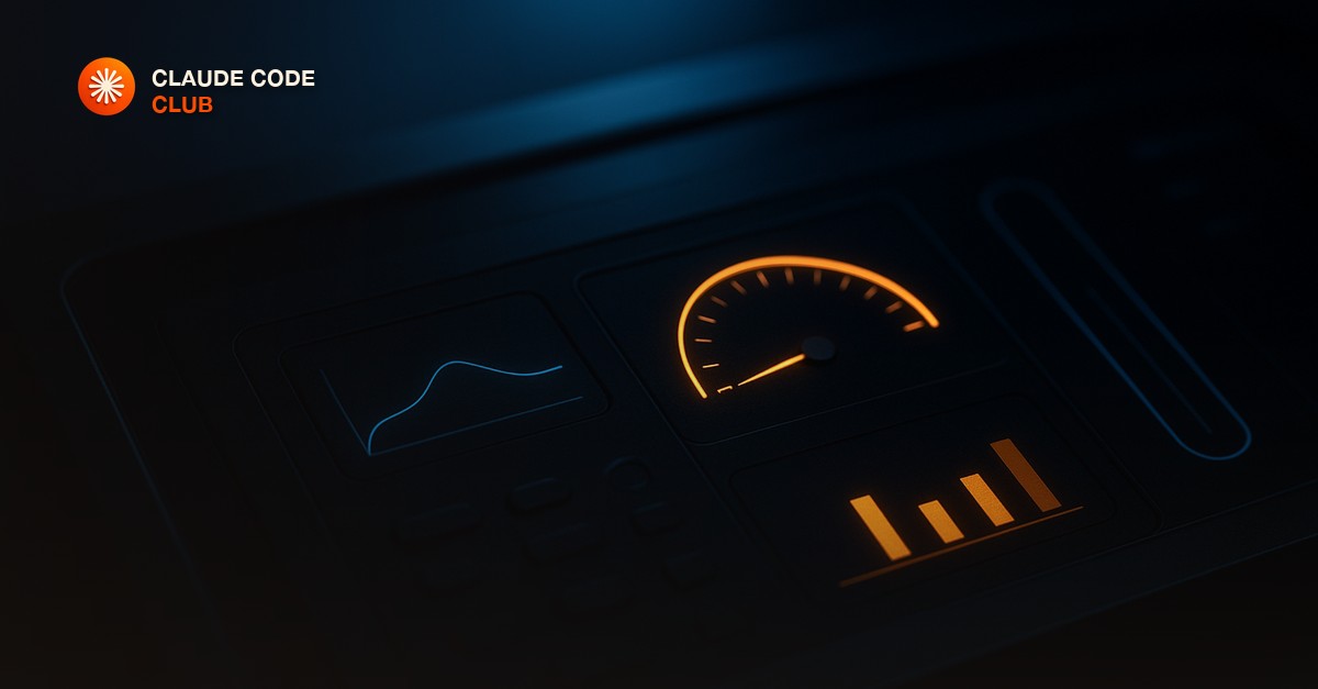 Close-up of a sleek modern control panel with glowing thin status gauges and readouts in a dark room, cinematic blue and amber accent lighting