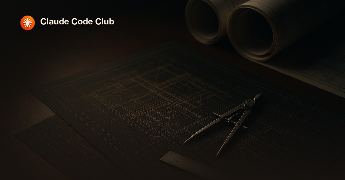A wide architectural blueprint of a many-roomed building lit by a single desk lamp, suggesting a large codebase being explored one room at a time