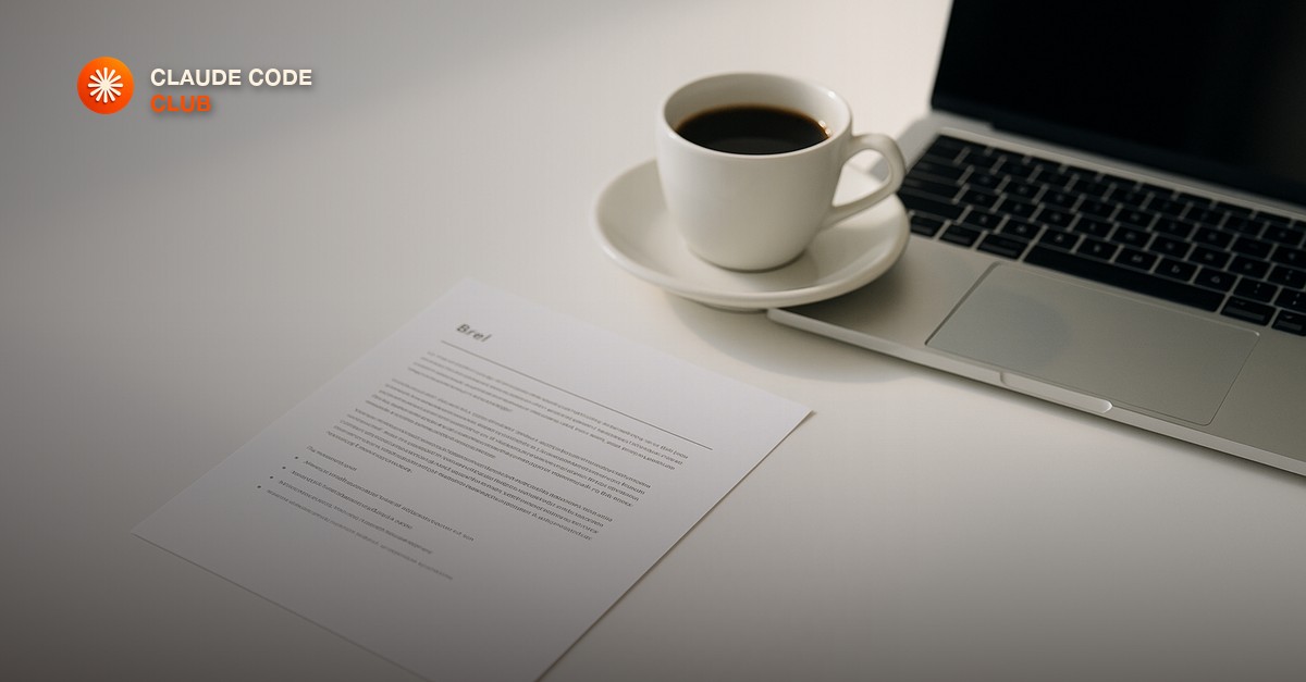 How to write a project brief for Claude Code