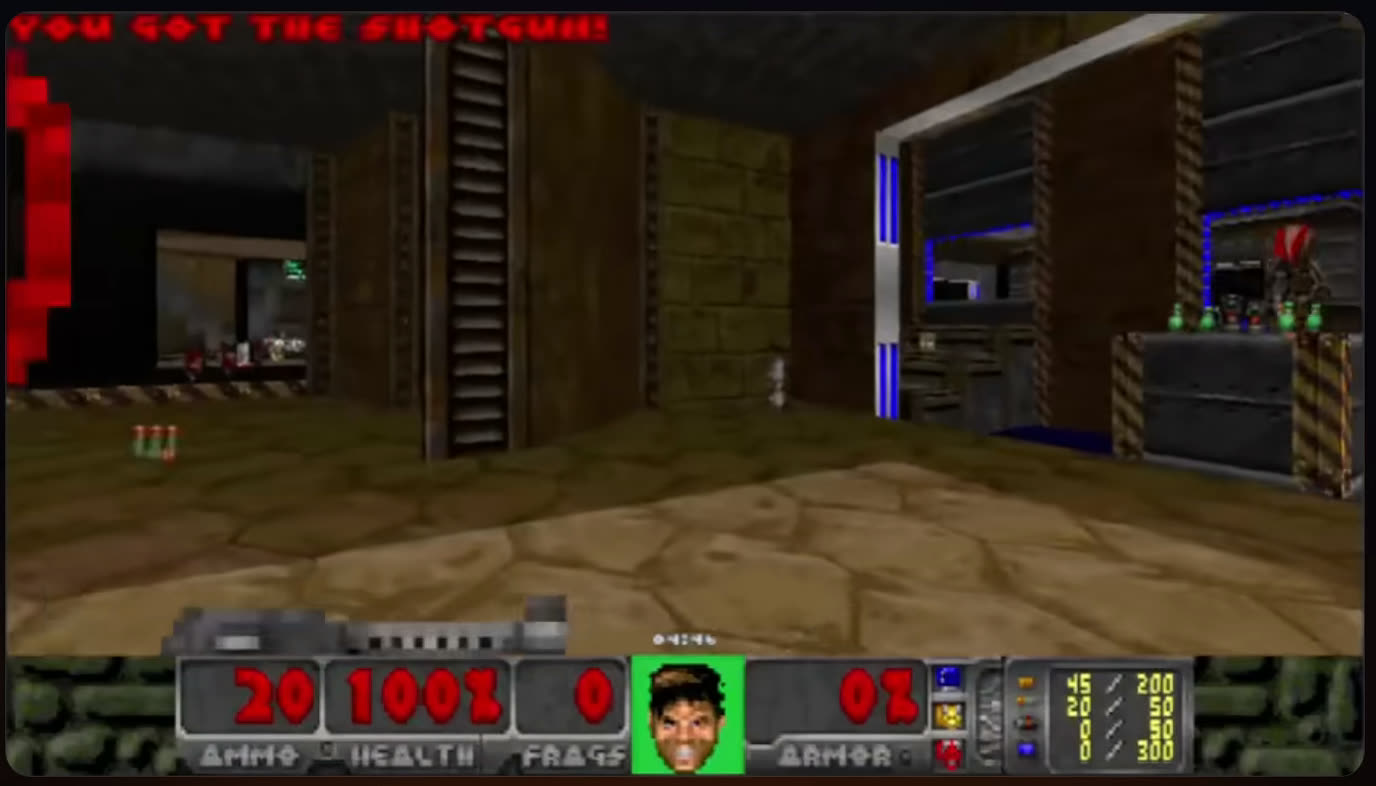A game of Doom running inside the terminal as an example Claude Code mod